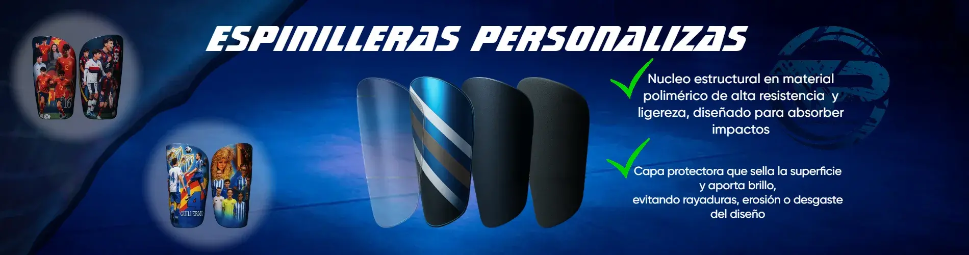 espinilleras personalizadas